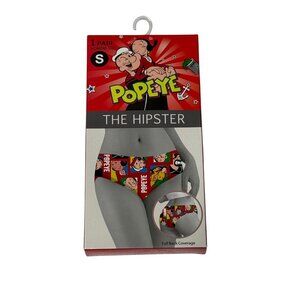 Popeye Women’s Hipster Underwear Small Cartoon Print Full Coverage NWT